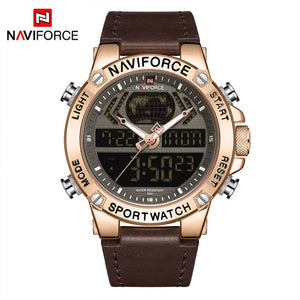 Naviforce Men's Watch 2019 Brand Luxury Dual - helnewss