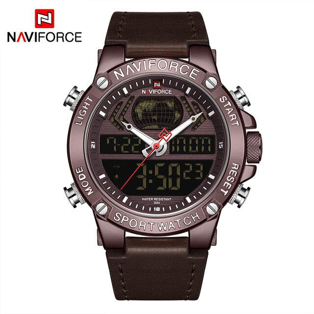 Naviforce Men's Watch 2019 Brand Luxury Dual - helnewss