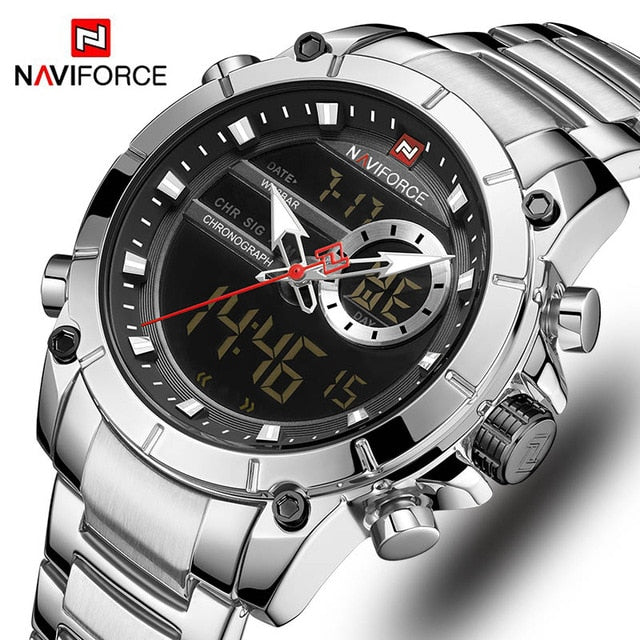 NAVIFORCE Analog Digital Watches Men Luxury - helnewss