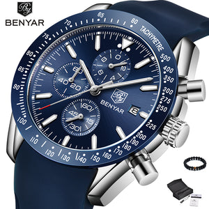 BENYAR Watch Men Luxury Brand Silicone - helnewss