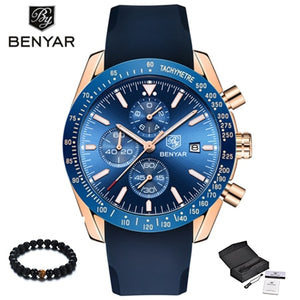 BENYAR Watch Men Luxury Brand Silicone - helnewss