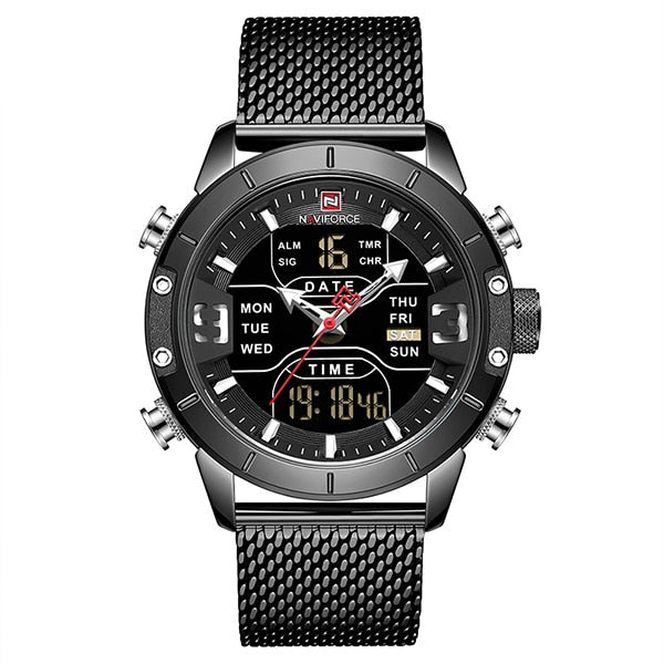 2019 NAVIFORCE Analog Digital Watches Men Luxury - helnewss