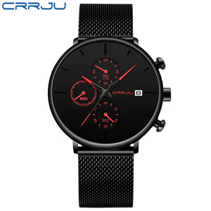 CRRJU Men Watch Reloj Hombre 2019 Mens Watches Top - helnewss