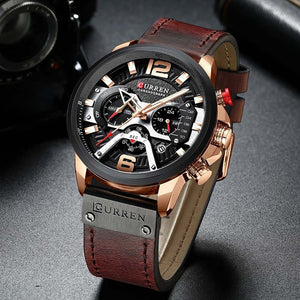 Curren Men Watch Top Brand Luxury Chronograph - helnewss