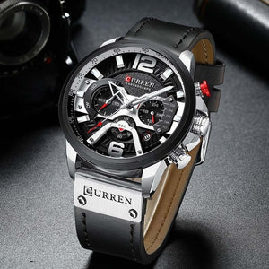 Curren Men Watch Top Brand Luxury Chronograph - helnewss