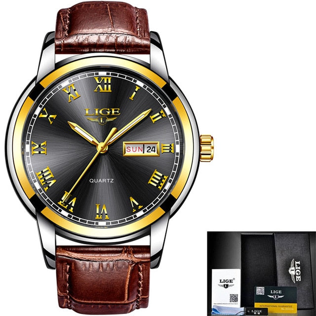 LIGE 2019 New Watch Men Fashion Sport Quartz - helnewss